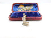 Sterling Silver Big Ben London Tourist Charm Pendant Vintage c1970