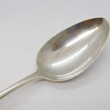 Paisley Scottish Provincial Sterling Silver Dessert Spoon, William Hannay c1800s