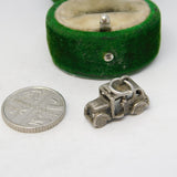 Sterling Silver Motor Car Charm Pendant Vintage c1970