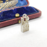 Sterling Silver Westminster Abbey Charm Pendant Vintage c1970