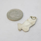 Sterling Silver Praying Hands Charm Pendant Vintage c1970s