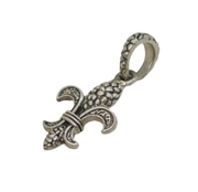 Sterling Silver Fleur des Lis Charm Pendant Vintage c1970s