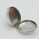 Peter, Ann, William Bateman George III Sterling Silver & Shell Snuff Box Antique