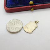 Sterling Silver and Enamel Beaulieu Travel Shield Charm Pendant Vintage c1970