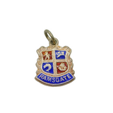 Sterling Silver Ramsgate Enamel Shield Travel Souvenir Charm Vintage c1970s