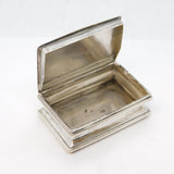 19th Century Sterling Silver 'China Trade' Pseudo Mark Snuff Box Antique c1800s