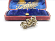 Sterling Silver Openable Motor Car Charm Pendant Vintage c1970