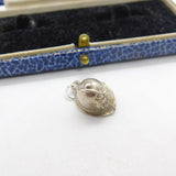 Sterling Silver Traditional Police Helmet Charm Pendant Vintage c1970