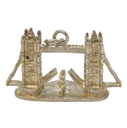 Sterling Silver Tower Bridge London Charm Pendant Vintage c1970