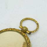 Victorian 9ct Gold Cased Large Floral Portrait Locket Pendant Antique c1860s