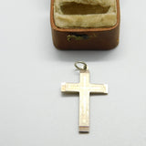 Sterling Silver Small Crucifix Charm Pendant Vintage c1970