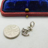 Sterling Silver Maritime Anchor Charm Pendant Vintage c1970