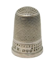 Charles Horner Sterling Silver No 6 Sewing Thimble Antique 1903 Chester