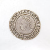 Queen Elizabeth I Hammered Silver Sixpence Coin Antique 1572 Fine Condition