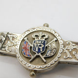 Victorian Sterling Silver Golden Jubilee Commemorative Brooch Antique 1886