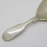 Victorian Sterling Silver Fiddle Pattern Tea Caddy Spoon Antique 1840 London