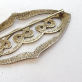 Scottish Sterling Silver Celtic Knot Brooch Pin Vintage c1970