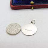 Sterling Silver St Christopher Charm Pendant Vintage c1970