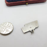 Sterling Silver State of Nebraska USA Charm Pendant Vintage c1970