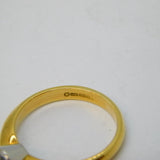 18ct Yellow Gold & 0.33ct Brilliant-Cut Diamond Solitaire Ring Vintage c1990