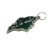 Sterling Silver Enamel Isle of Wight Charm Pendant Vintage c1970