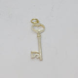 Sterling Silver 21st Birthday Key Charm Pendant Vintage c1970
