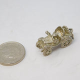 Sterling Silver Motor Car Charm Pendant Vintage c1970