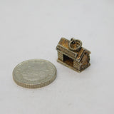 Sterling Silver Blacksmith's Shop Smithy Charm Pendant Vintage c1970s