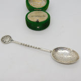 Scottish Sterling Silver Planished Teaspoon Vintage c1970 Celtic Art Industries