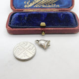 Sterling Silver Ringing Bell Charm Pendant Vintage c1970