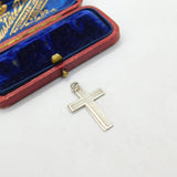Sterling Silver Layered Cross Charm Pendant Vintage c1970