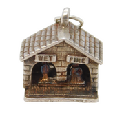 Sterling Silver Weather Vane Charm Pendant Vintage c1970