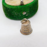 Sterling Silver Sewing Thimble Charm Pendant Vintage c1970