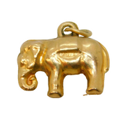9ct Yellow Gold Lucky Elephant Charm or Pendant Vintage 1969 London