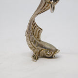 Sterling Silver Oriental Fish Charm Pendant Vintage c1970