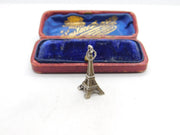 Sterling Silver Eiffel Tower Paris Charm Pendant Vintage c1970