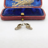 Sterling Silver Pair of Childs Shoes Charm Pendant Vintage c1970