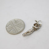 Sterling Silver Golf Player Charm Pendant Vintage c1970