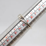 Sterling Silver Year 2000 Paste Set Band Dress Ring Vintage c1970 Size N 1/2