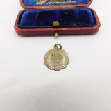 Sterling Silver St Christopher Charm Pendant Vintage c1970
