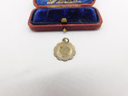 Sterling Silver St Christopher Charm Pendant Vintage c1970
