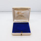 German White Faux Leather Jewellery Box Vintage c1960 Wetzlar