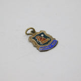 Sterling Silver Wookey Hole Enamel Shield Souvenir Charm Pendant Vintage c1970s