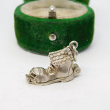 Sterling Silver Family in the Shoe Charm Pendant Vintage c1970