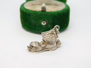 Sterling Silver Family in the Shoe Charm Pendant Vintage c1970