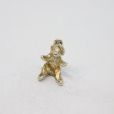Sterling Silver Sitting Bear Charm Pendant Vintage c1970