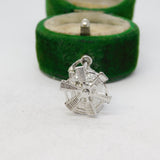 Sterling Silver Windmill Charm Pendant Vintage c1970