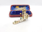 Sterling Silver Large Family in the Shoe Opening Charm Pendant Vintage c1970