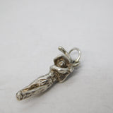 Sterling Silver Golf Player Charm Pendant Vintage c1970