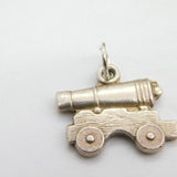 Sterling Silver Canon Charm Pendant Vintage c1970